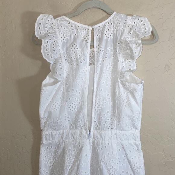 Leith open back ruffle eyelit jumpsuit - Picture 7 of 12